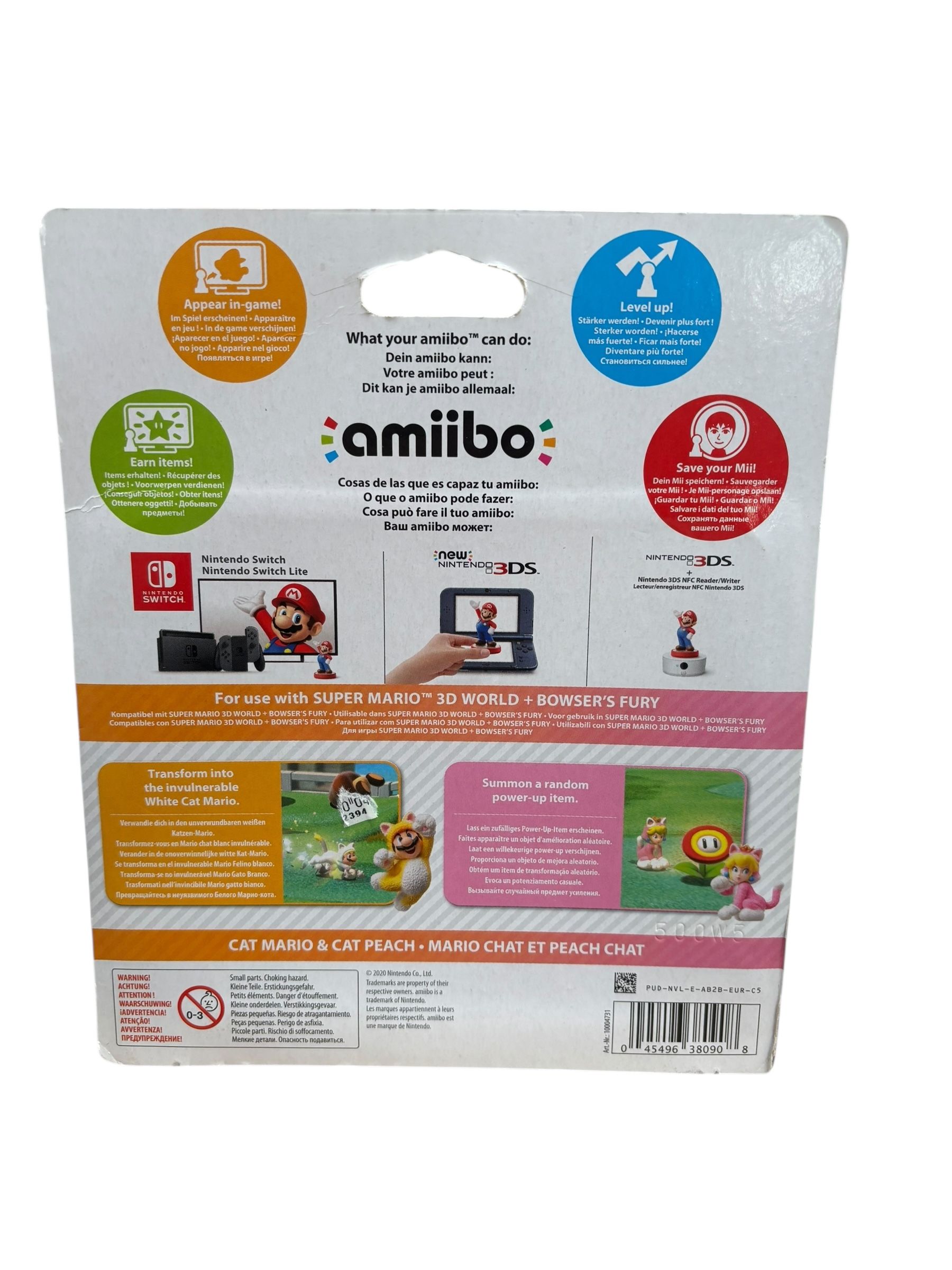 amiibo cat mario peach - 2