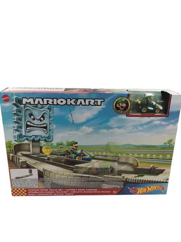 Circuit Hot Wheels Mario Kart coffret piste Thwomp Mattel 1