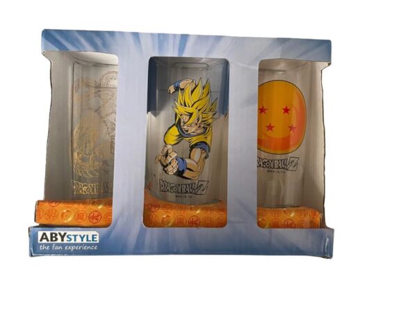 Coffret 3 verres Dragon Ball Z 290 ml AbyStyle 1