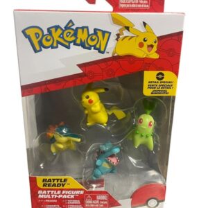 Coffret 4 figurines Pokémon Battle Multi Pack Jazwares 1