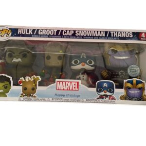 Coffret Figurines Funko Pop Marvel Happy Holidays 4 pack 1