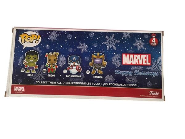 Coffret Figurines Funko Pop Marvel Happy Holidays 4 pack 2