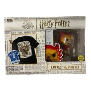 Coffret Funko Pop Harry Potter T Shirt + figurine Fawkes The Phœnix 1