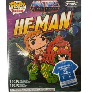 Coffret Funko Pop Masters Of The Universe figurine + T Shirt Taille M He Man 1