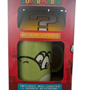 Coffret Super Mario Mug : Tasse Yoshi + dessous de verre The Pyramid International 1