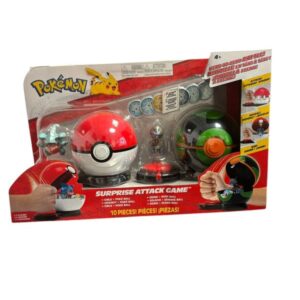 Coffret Surprise Attack Game bataille en tête à tête Griknot + Poké Ball et Solochi + Sombre Ball Jazwares 1