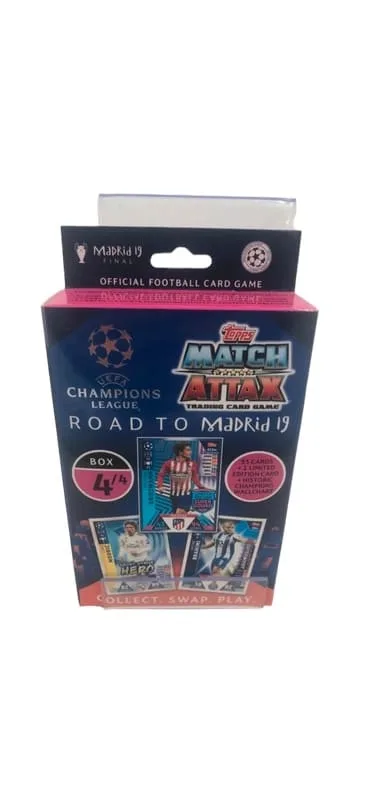 Coffret Topps Match Attax Road to Madrid UEFA Champions League 19 4:4 1 Photoroom