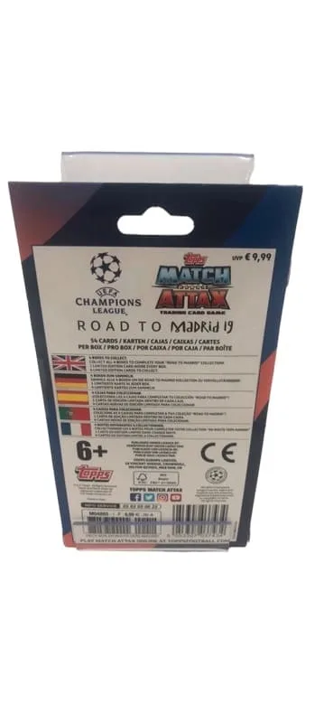 Coffret Topps Match Attax Road to Madrid UEFA Champions League 19 4:4 2 Photoroom