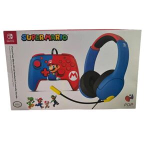 Coffret manette + casque Super Mario pour console Nintendo Switch 1