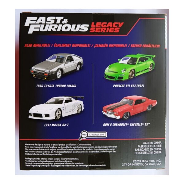 Coffret véhicules Fast and Furious 1 32 Porsche Chevelle 2