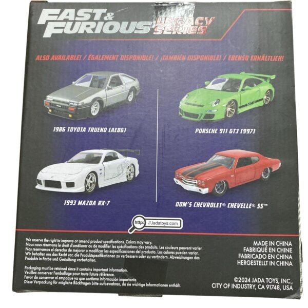 Coffret véhicules Fast and Furious 1 32 Toyota Trueno RX7 3 Photoroom