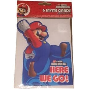 Enveloppe d’invitation New Super Mario Bros Wii 1