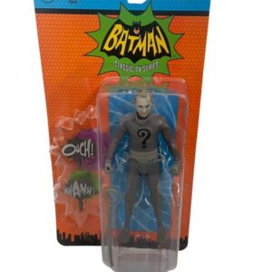 Figurine Dc Comics Retro Batman 66 The Riddler Black and White Classic Tv Series McFarlane Toys Figurine de collection articulée de 15 cm avec ses accessoires 1