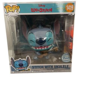 Figurine Funko Pop Jumbo Disney Lilo & Stitch Stitch with Ukelele 1419 25 cm 1