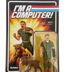 Figurine G.I Joe Mutt K 9 & I.T Bandwidth Specialist ReAction Figure Super 7 1