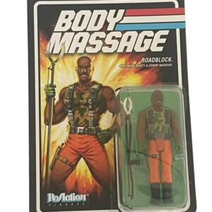 Figurine Gi Joe Body Massage Roadblock ReAction Super 7 1