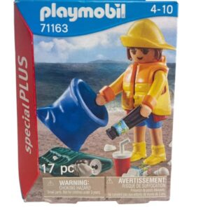 Figurine Playmobil spécialPLUS bénévole de ramassage de déchets 71163 1