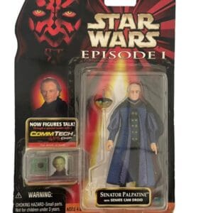 Figurine Star Wars Épisode 1 Senator Palpatine with Senate Cam Droid 10 cm Hasbro 1