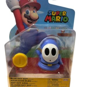 Figurine Super Mario Blue Shy Guy with coin Jakks Pacific 1