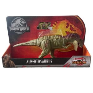Figurine articulée Jurassic World Albertosaurus Battle Damage 32 cm Mattel 1