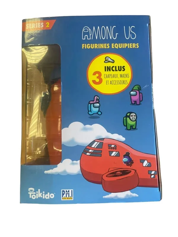 Figurine équipiers Among Us Orange 20 cm séries 2 Toikido 4