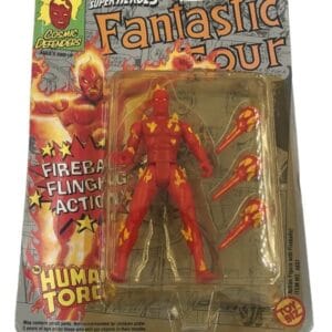 Figurine marvel super heroes fantastic four human torch toy biz 1992 1