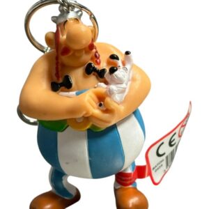 Figurine porte clés Astérix Obelix et Idefix Plastoy 1