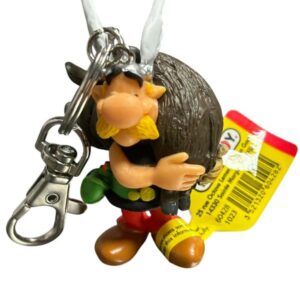 Figurine porte clés Astérix et sanglier Plastoy 1