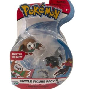 Figurines Pokémon Battle Figure Pack Brindibou et Flamiaou Jazwares 1