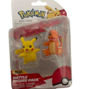 Figurines Pokémon Battle Figure Pack Pikachu et Salameche Jazwares 1