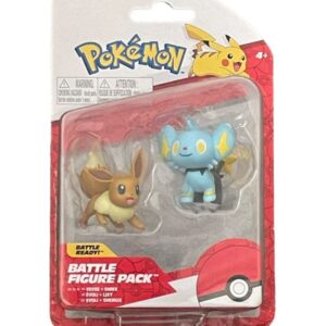 Figurines Pokemon x2 Battle Figure pack Évoli + Lixy Jazwares 1