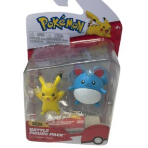 Figurines x 2 Battle Figurine Pack Pikachu + Marill Jazwares 1