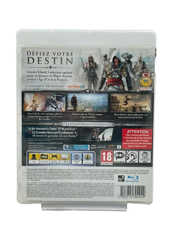Jeux videos Assassins Creed Black Flag sur console PlayStation 3 2 Photoroom