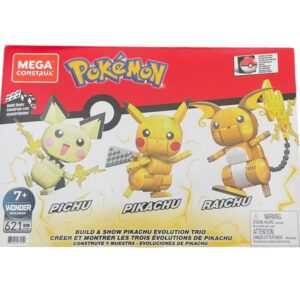 Mega Construx Pokémon Coffret Trio Évolution Pikachu jouet de construction Mattel 1
