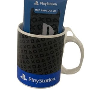 Mug : tasse Sony PlayStation + paire de chaussette 1