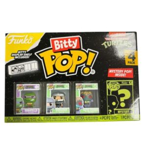 Pack 4 figurines Funko Bitty Pop Teenage Mutant Ninja Turtles 1
