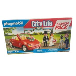 Playmobil 71077 City Life couple de mariés avec voiture et photographe 1