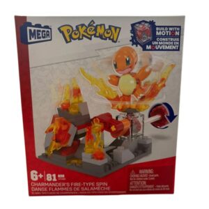 Pokémon Mega Contrux Danse flammes de Salamèche 81 pièces Mattel 1