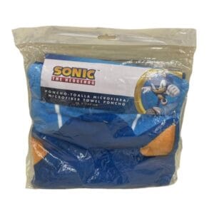 Poncho Sonic The Hedgehog 50 x 100 cm Micro fibre 1