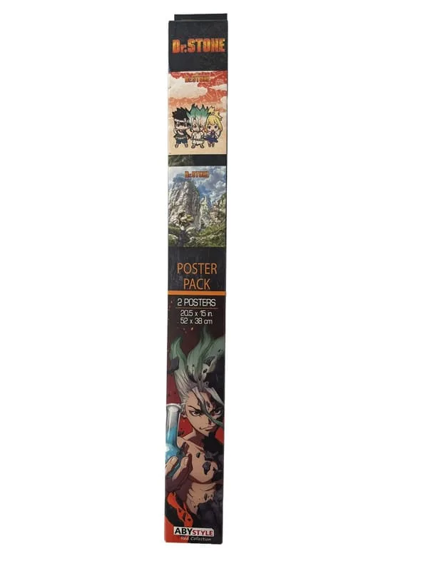 Set de deux posters Dr.Stone 52 x 38 cm Aby Style 1