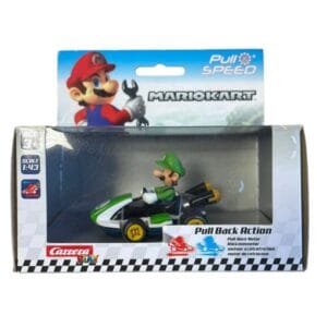 Véhicule miniature Carrera Mario Kart Luigi Pull Speed Moteur à rétro friction 1:43 1