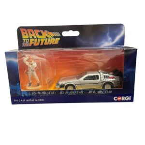 Véhicule miniature Corgi Retour Vers le futur Delorean and Doc Brown + figurine 1:36 1