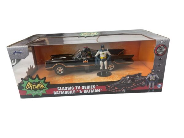 Véhicule miniature Dc Comics Batman Classic Tv Series Batmobile et Batman 1 24 1