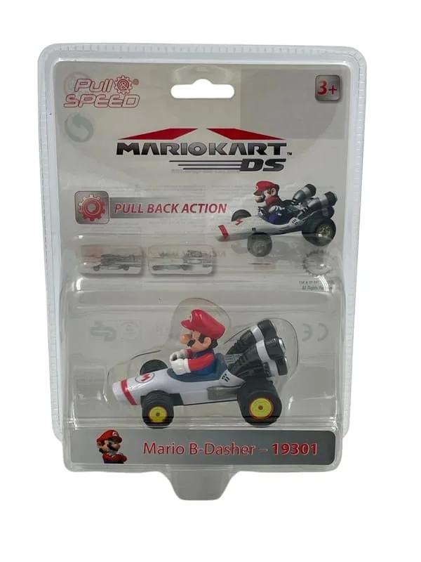 Véhicule miniature Nintendo Mario Kart Ds Pull Speed Mario B Dasher 19301 1